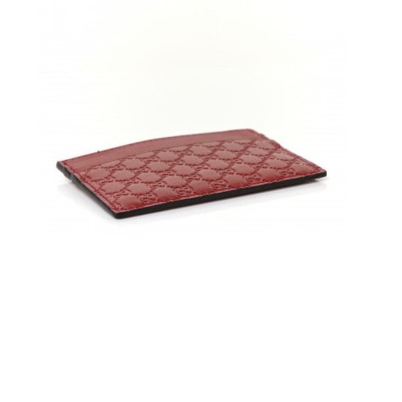 - Gucci Red Signature Cardholder - Picture 2 of 7